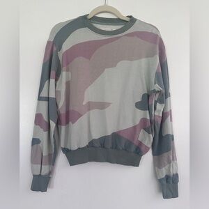 Grey State Green and Pink Long Sleeve Tee
